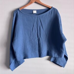 Turkish Moon, 100% Turkish cotton, boxy blouse, medium